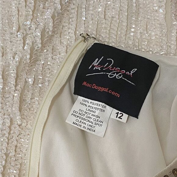 Mac Duggal Jeweled Neck Sequin Sleeveless Dress size 12 - Picture 10 of 11
